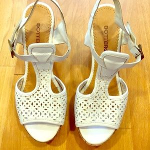 Brazilian Wedge Sandals-White